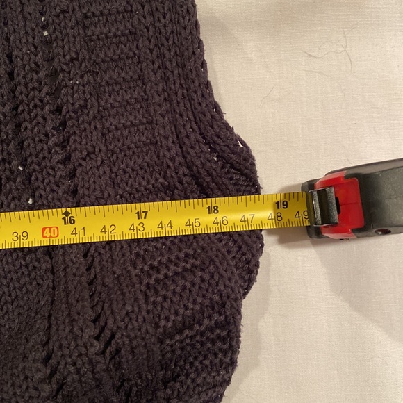 Ladies knitted long vest - Picture 7 of 8